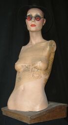 Lady Godiva - mixed media sculpture.