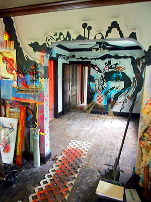9 artist Rooms To Let house installation, Slavic Village, 2014