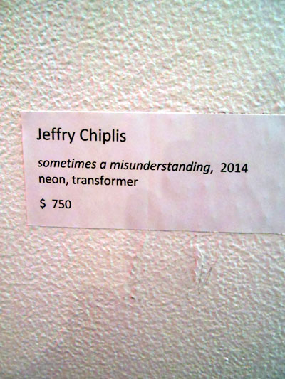 Jeffry Chiplis, 4 at the William Busta Gallery, April 2014, Cleveland, Ohio