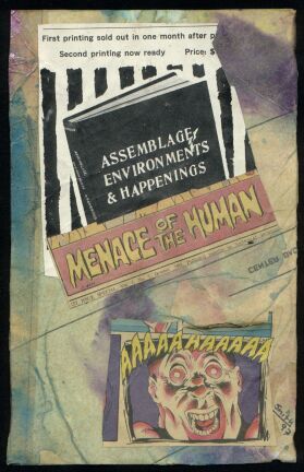Menace of the Human - mixed media collage