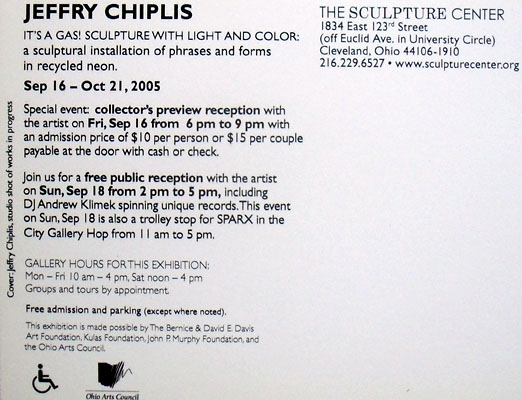 a few Chiplis art & show cards over the years