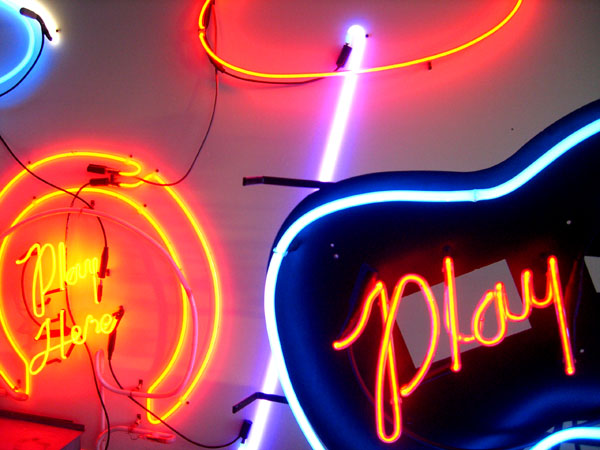 chiplis recent neon sculpture